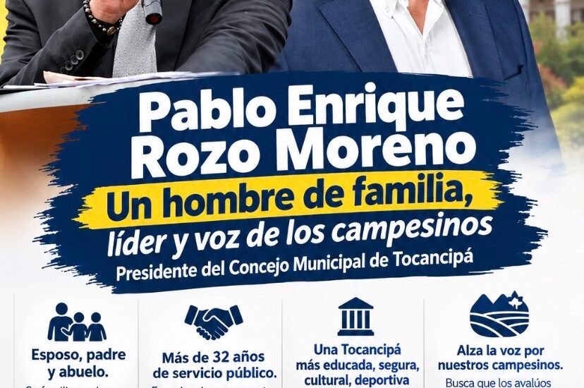 Pablo Enrique Rozo Moreno: un hombre de familia que lidera el Concejo de Tocancipá y alza la voz por sus campesinos